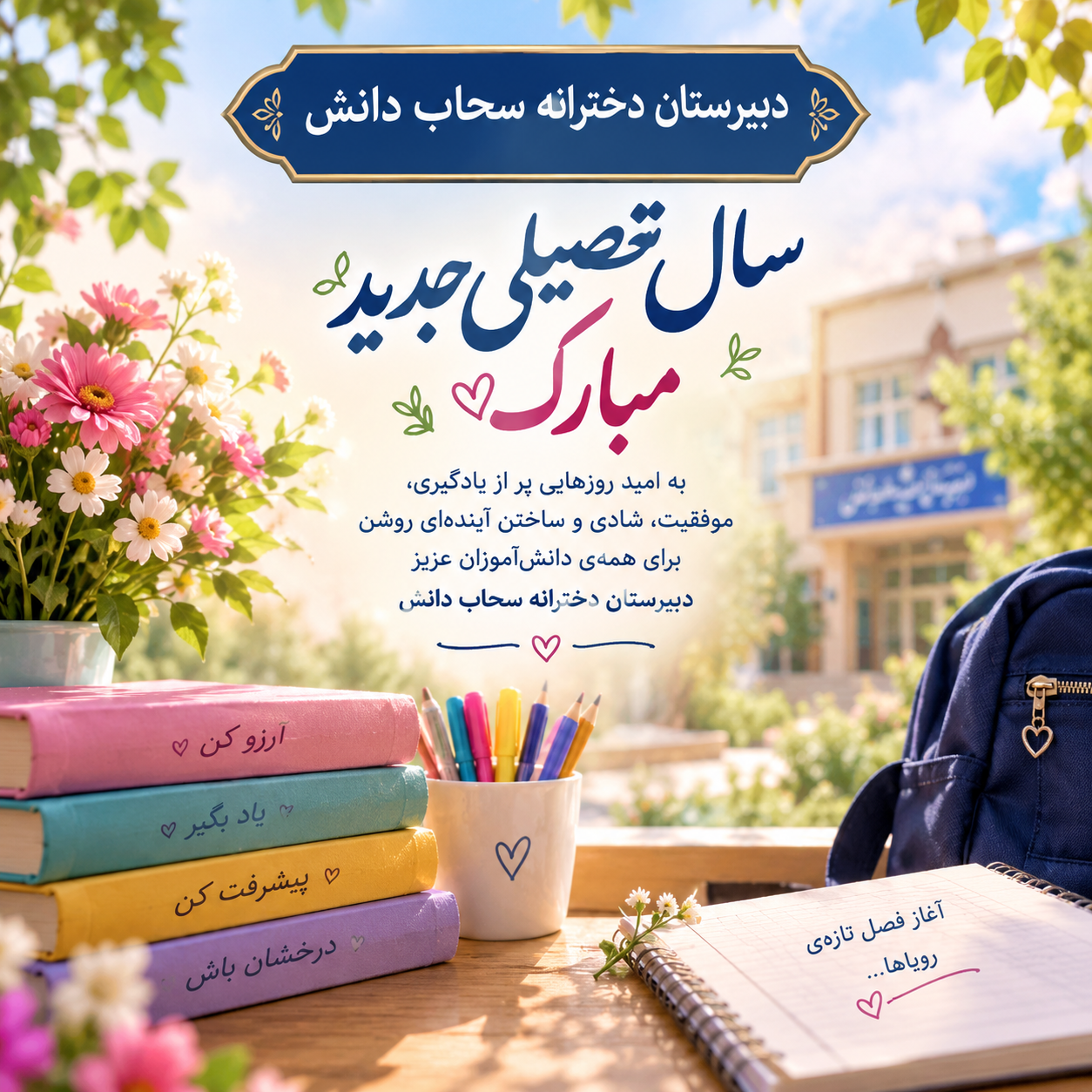 سال تحصیلی جدید مبارک🌸